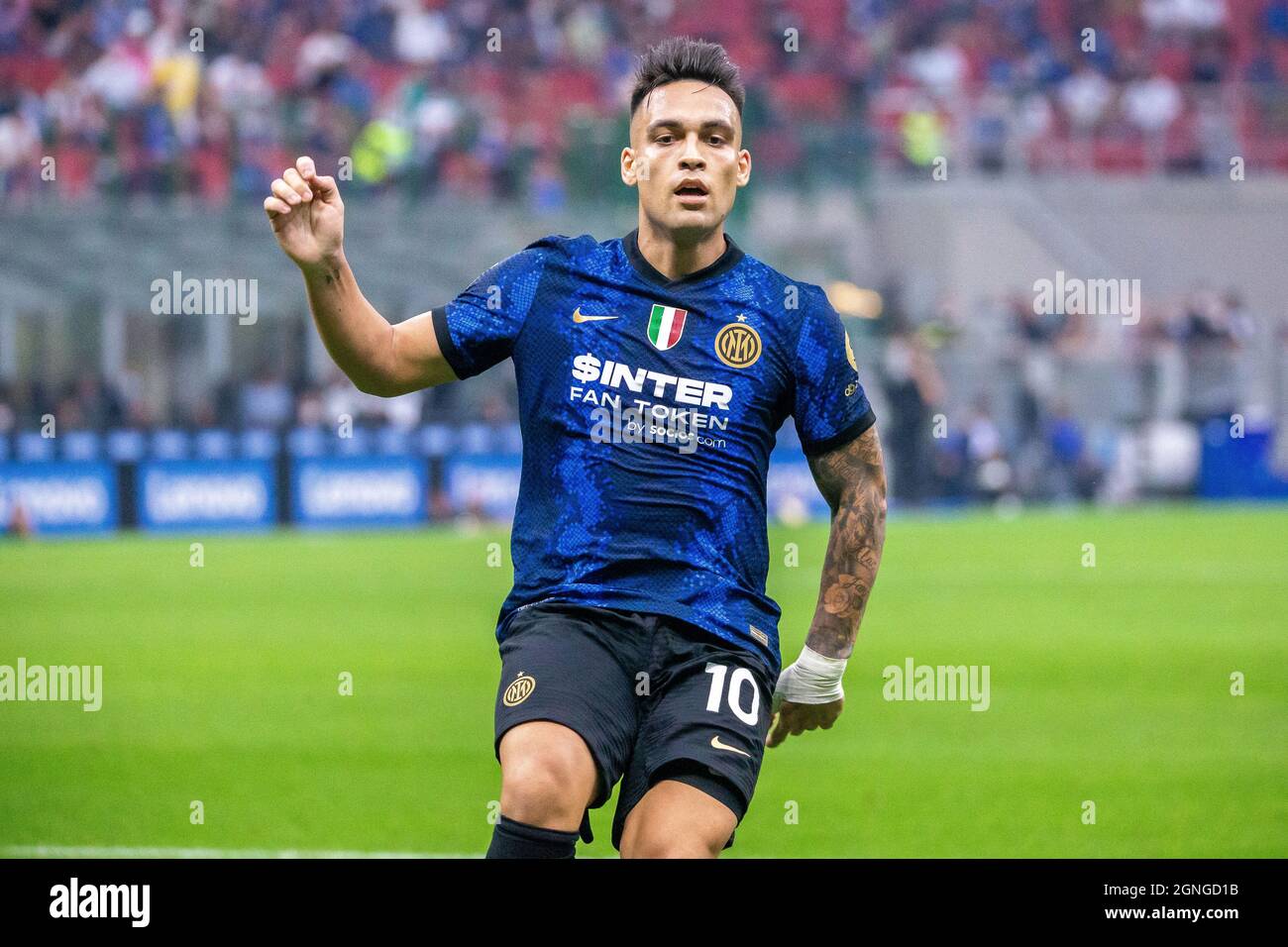 Mailand, Italien - september 25 2021 - Serie A Spiel F.C. Internazionale - Atalanta BC San Siro Stadion - martinez lautaro f.c. Inter Stockfoto