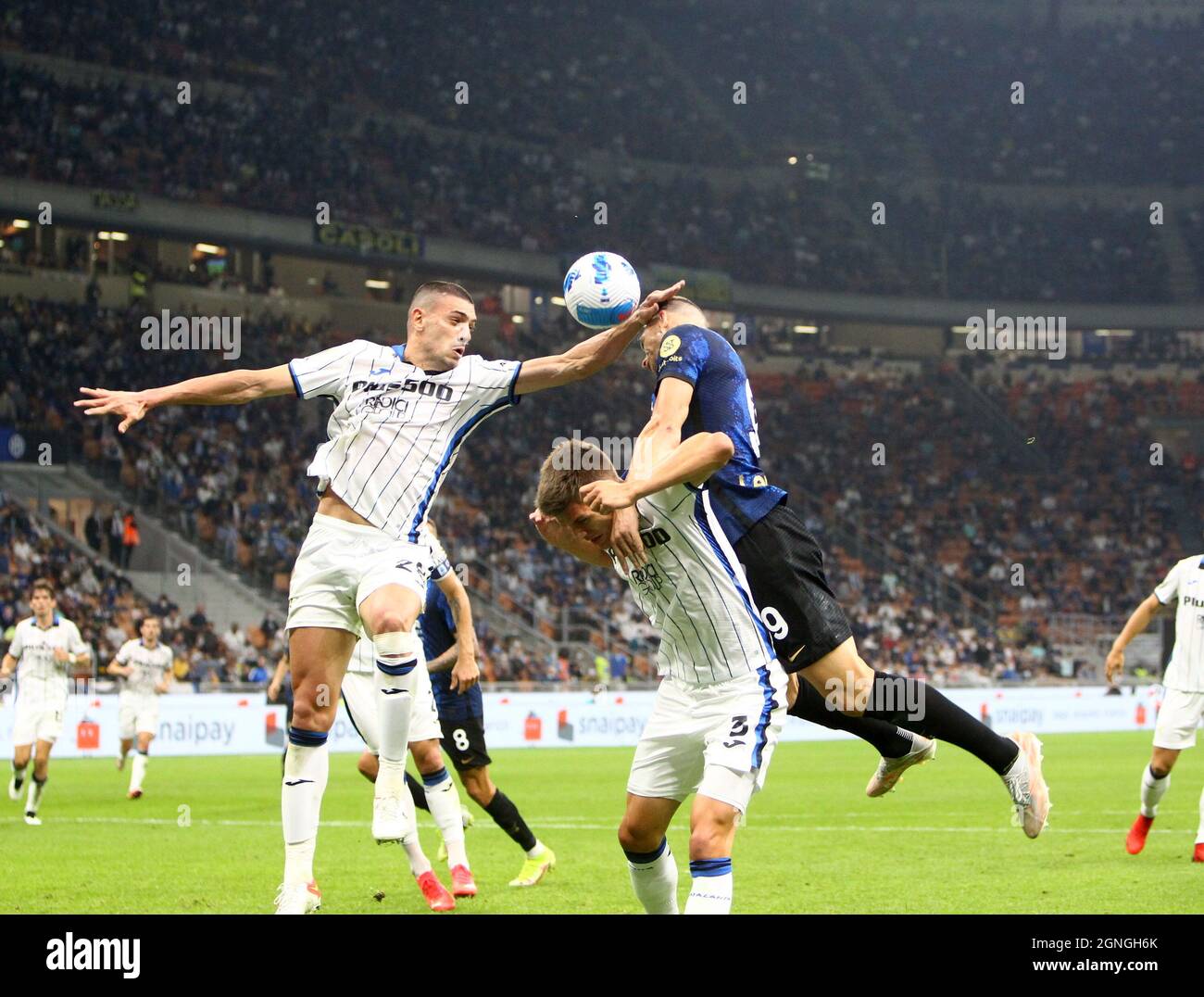 MAILAND ITALIEN- 26. September Giuseppe Meazza Strafe gegen atalanta während der Serie Ein Spiel zwischen FC Inter und Atalanta BC im Stadio Giuseppe Meazza am 26. September 2021 in Mailand, Italien. Stockfoto