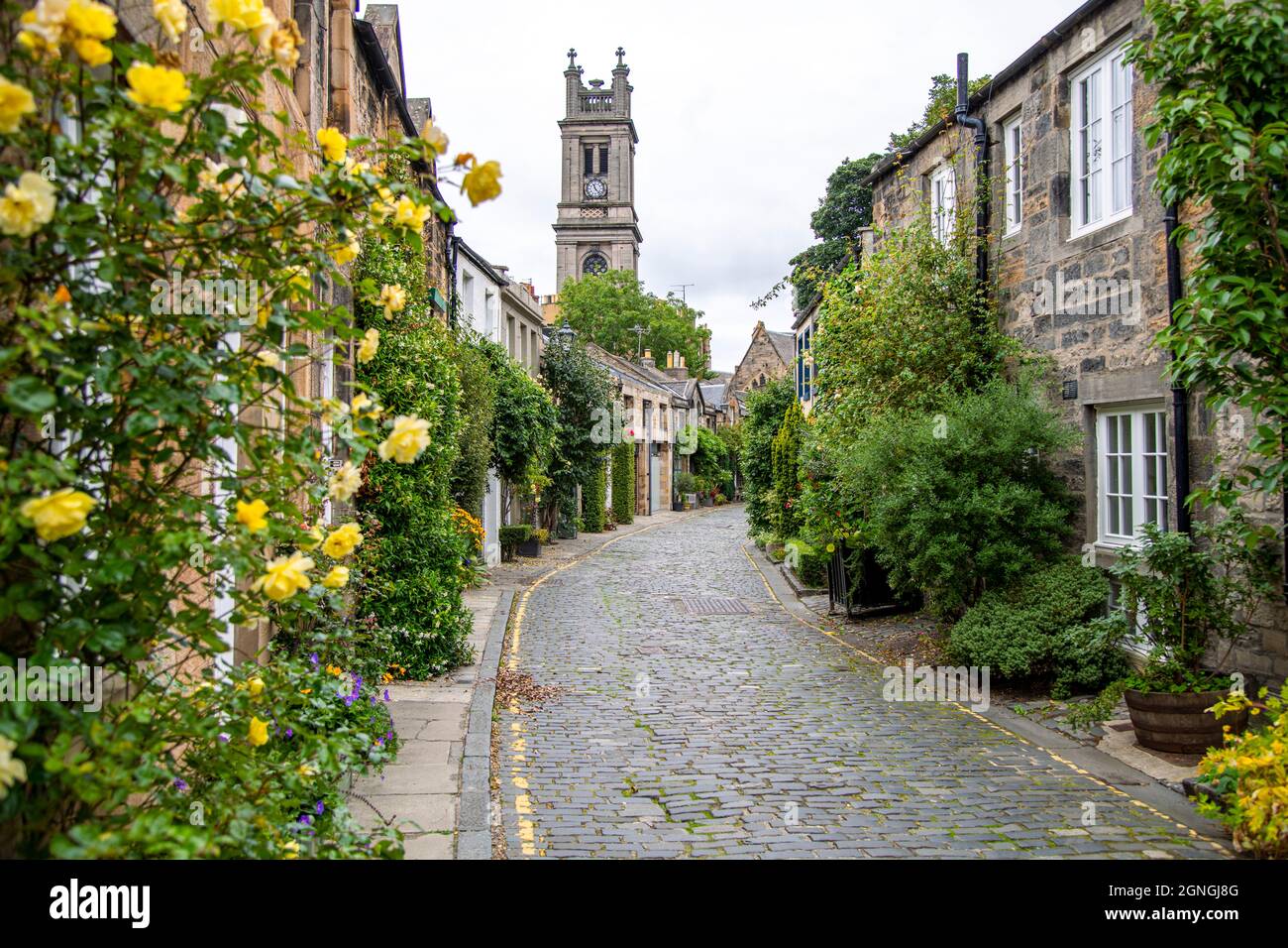 Circus Lane in Edinburgh, Schottland Stockfoto
