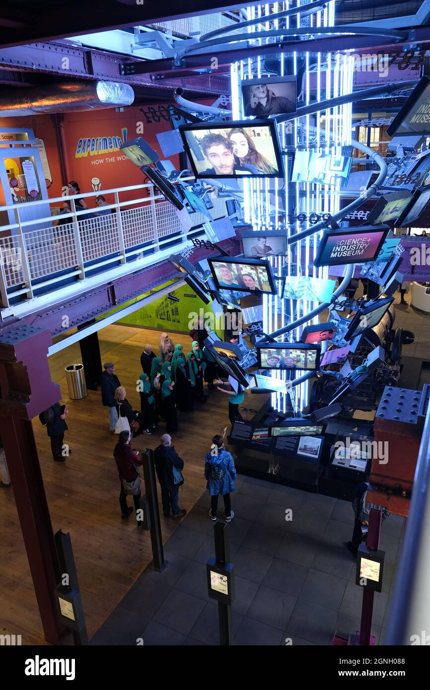 Manchester, Großbritannien - Oktober 2018: Im Science and Industry Museum in Manchester, England Stockfoto
