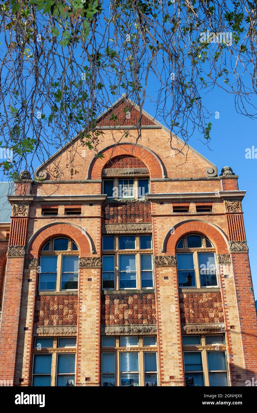 Szene im alten Schulgebäude von Newcastle Australia Stockfoto