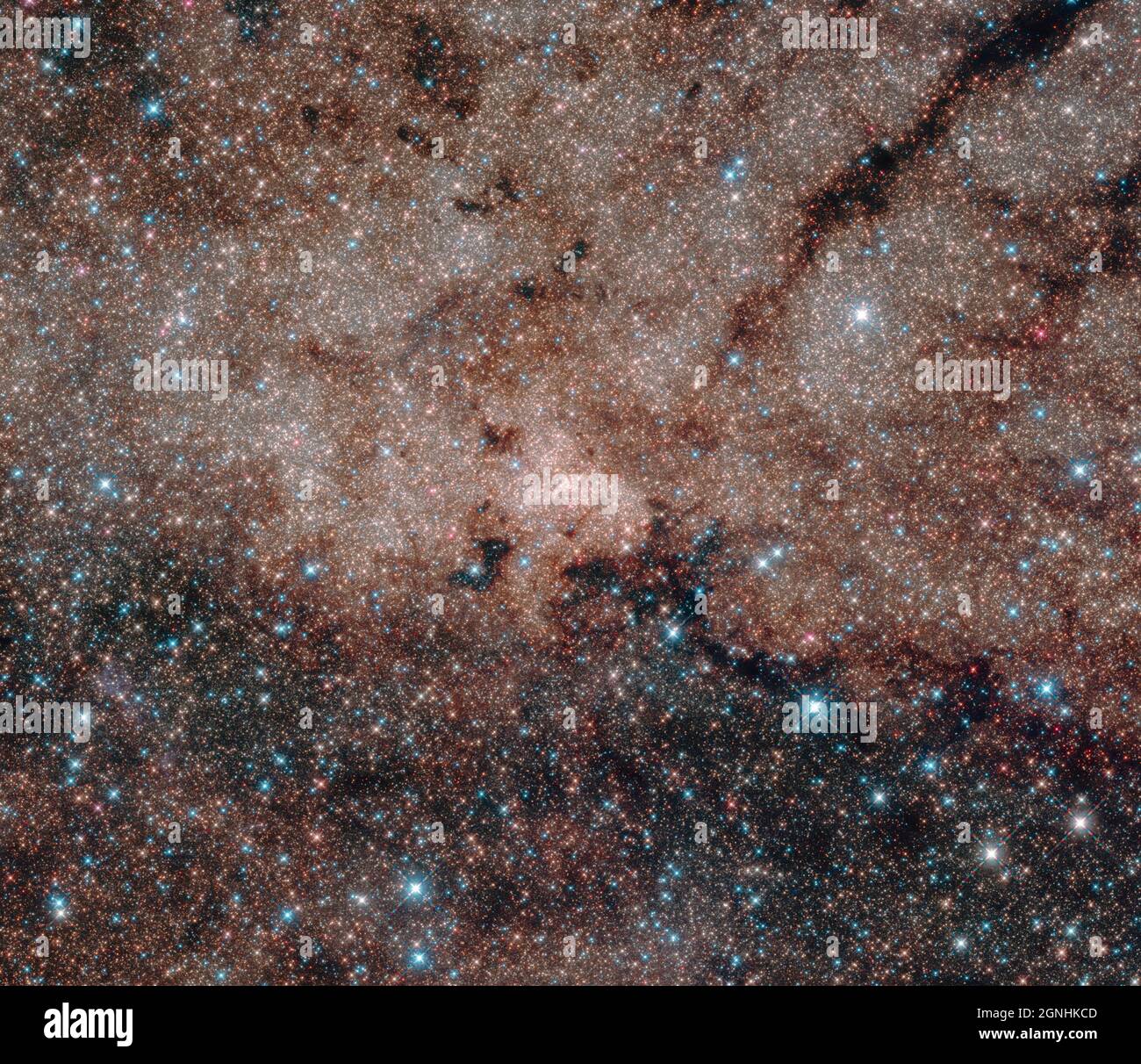 ,Mehr als eine halbe Million Sterne tief im Herzen der Milchstraßengalaxie. Bildquelle NASA/ESA Hubble Space Telescope Stockfoto