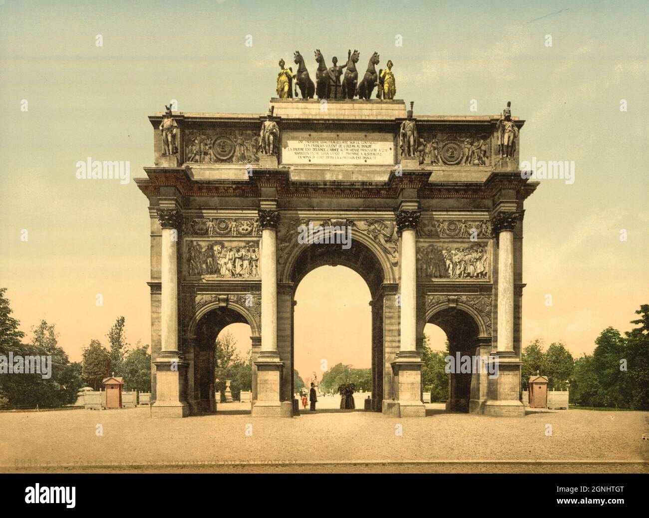 Arc de Triomphe, du Carrousel, Paris, Frankreich ca 1890-1900 Stockfoto