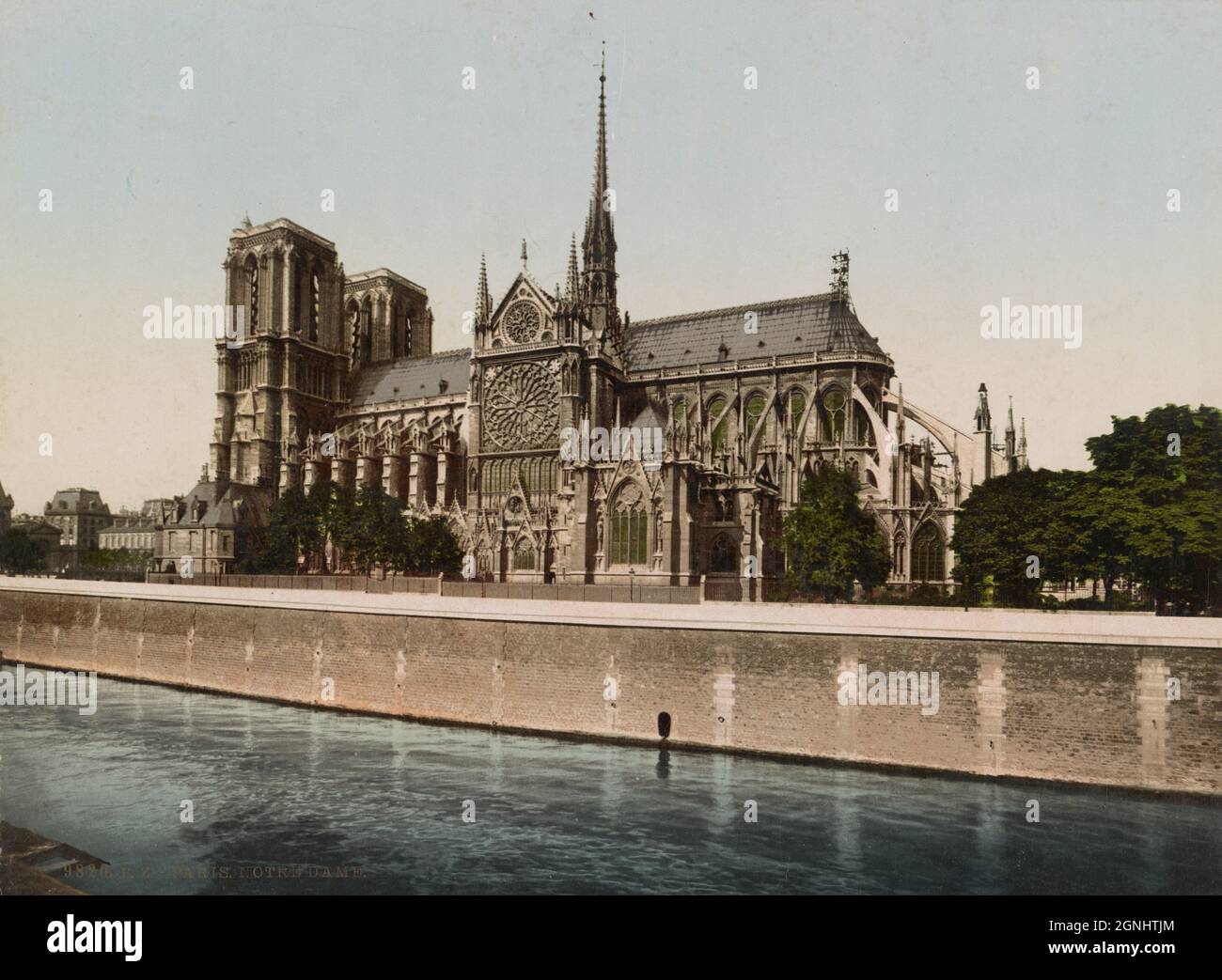 Kathedrale Notre Dame in Paris, Frankreich ca. 1890-1900 Stockfoto