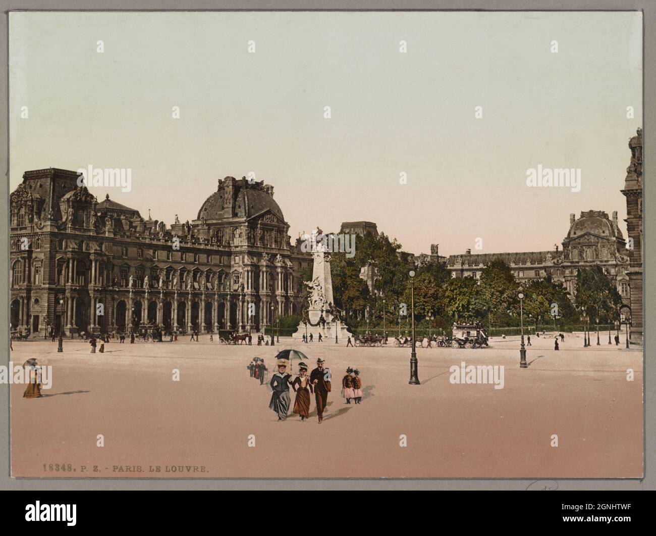 Das Louvre Museum in Paris, Frankreich ca. 1890-1906 Stockfoto