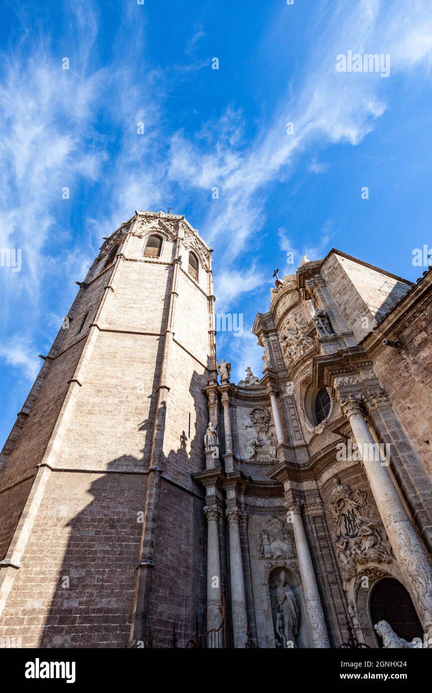 Sehenswürdigkeiten in Valencia Spanien. Eine Stadt mit einer sehr alten Geschichte Stockfoto