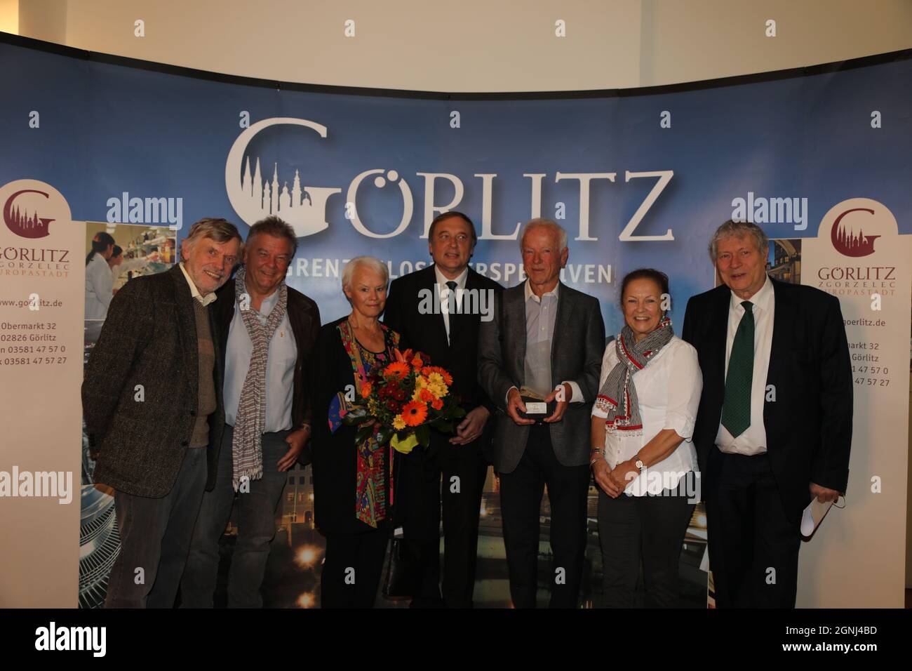 Der Förderkreis des Naturkundemuseums Görlitz gibt den 11. Görlitzer Meridian Naturfilmpreis ist an die Naturfilmproduktion Heinz und Ingrid von Matth Stockfoto