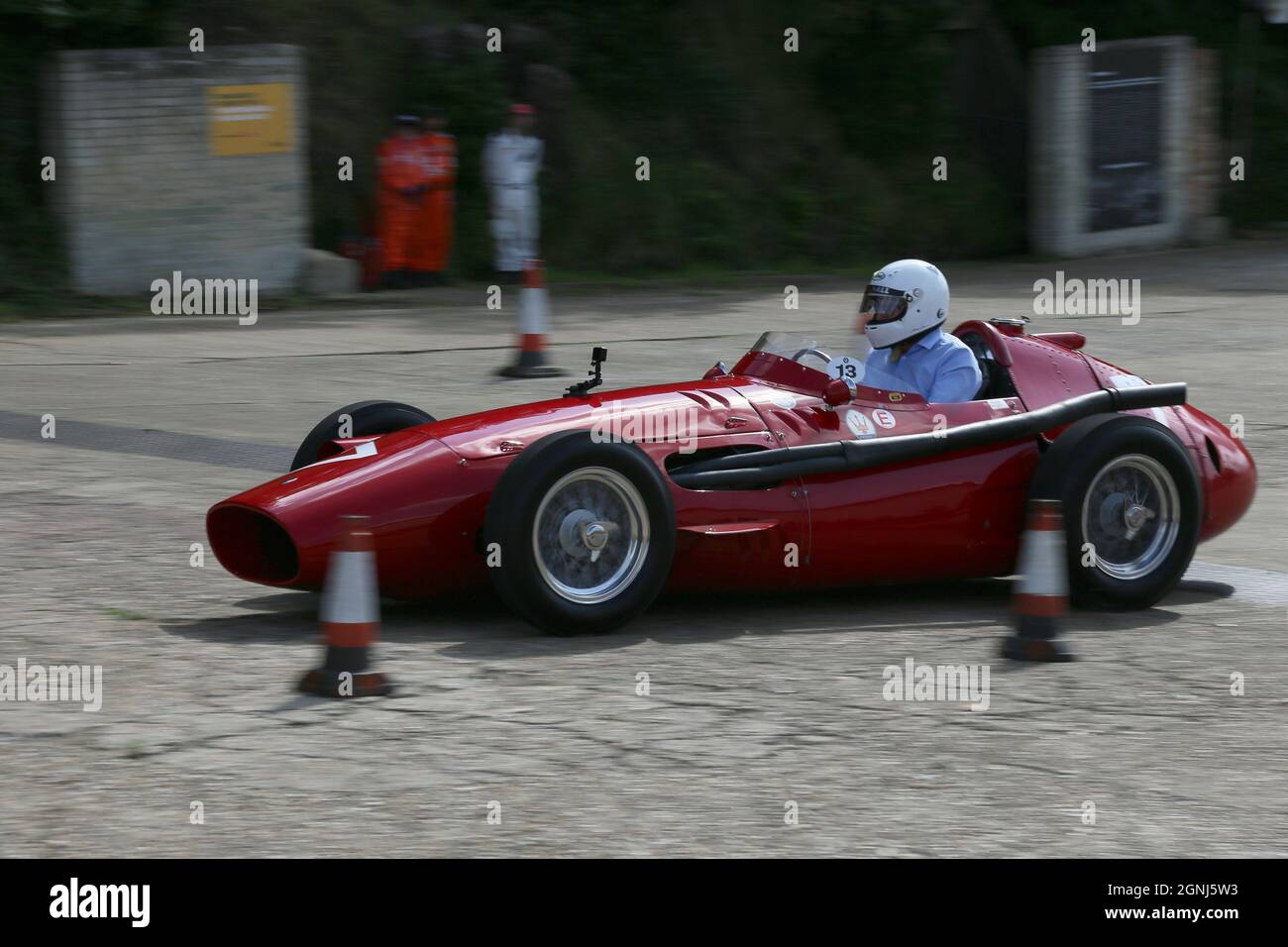 Maserati 250F (1954), Stirling Moss Tribute, 12. September 2021, Brooklands Museum, Weybridge, Surrey, England, Großbritannien, Europa Stockfoto