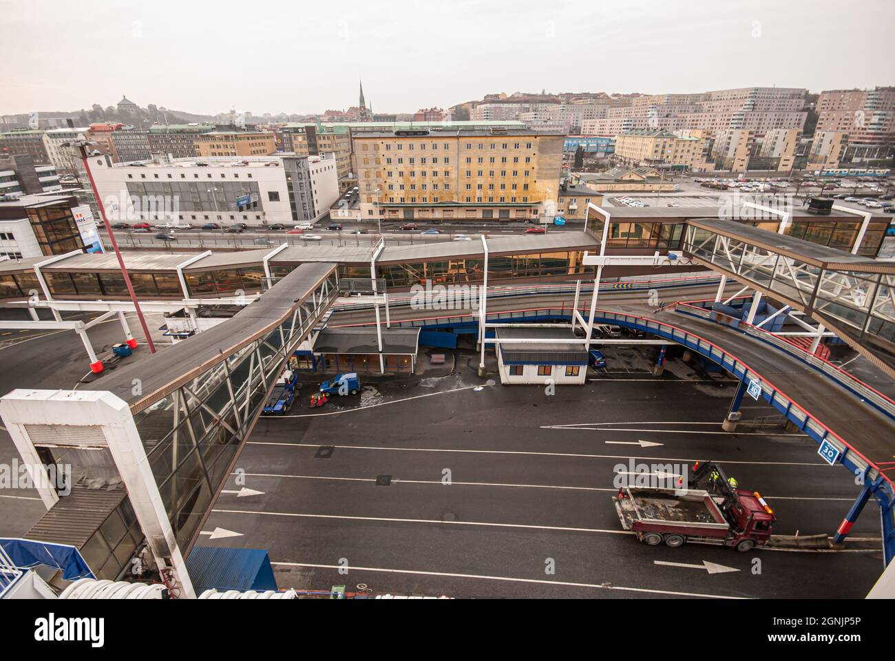 Göteborg, Schweden - 11 2008. März: Stena Line Terminal in Göteborg City Stockfoto