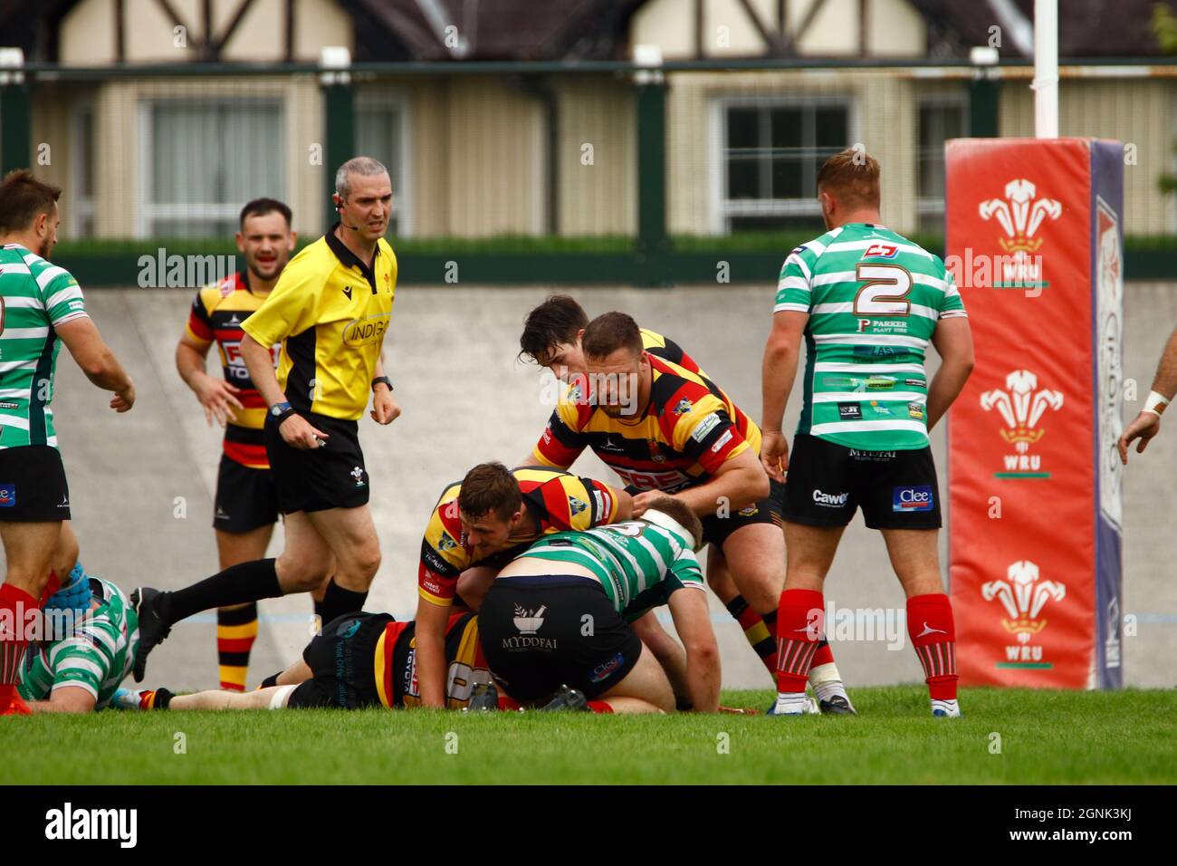 Carmarthen Quins RFC / Llandovery RFC 2021 Stockfoto