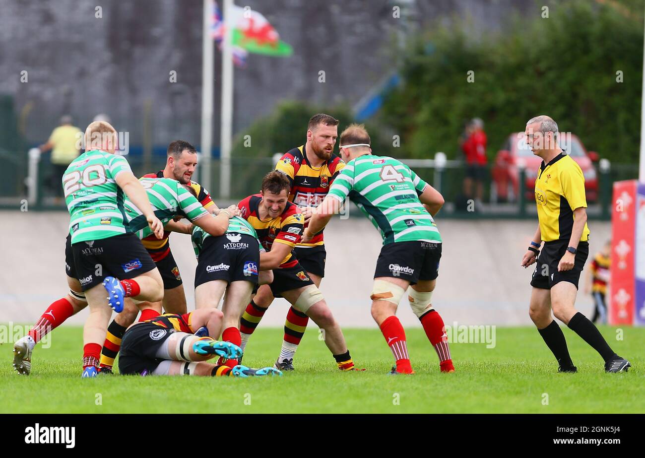 Carmarthen Quins RFC / Llandovery RFC 2021 Stockfoto