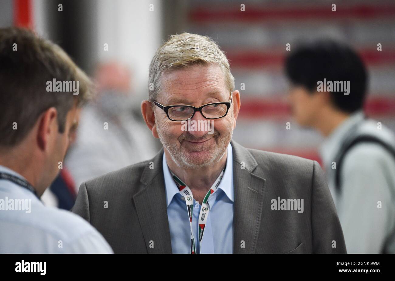 Brighton UK 26. September 2021 - Len McCluskey auf der Labour Party Conference im Brighton Center : Credit Simon Dack / Alamy Live News Stockfoto