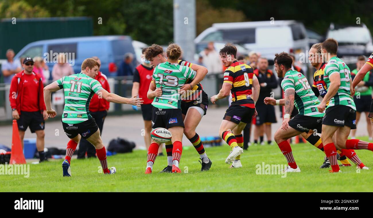 Carmarthen Quins RFC / Llandovery RFC 2021 Stockfoto