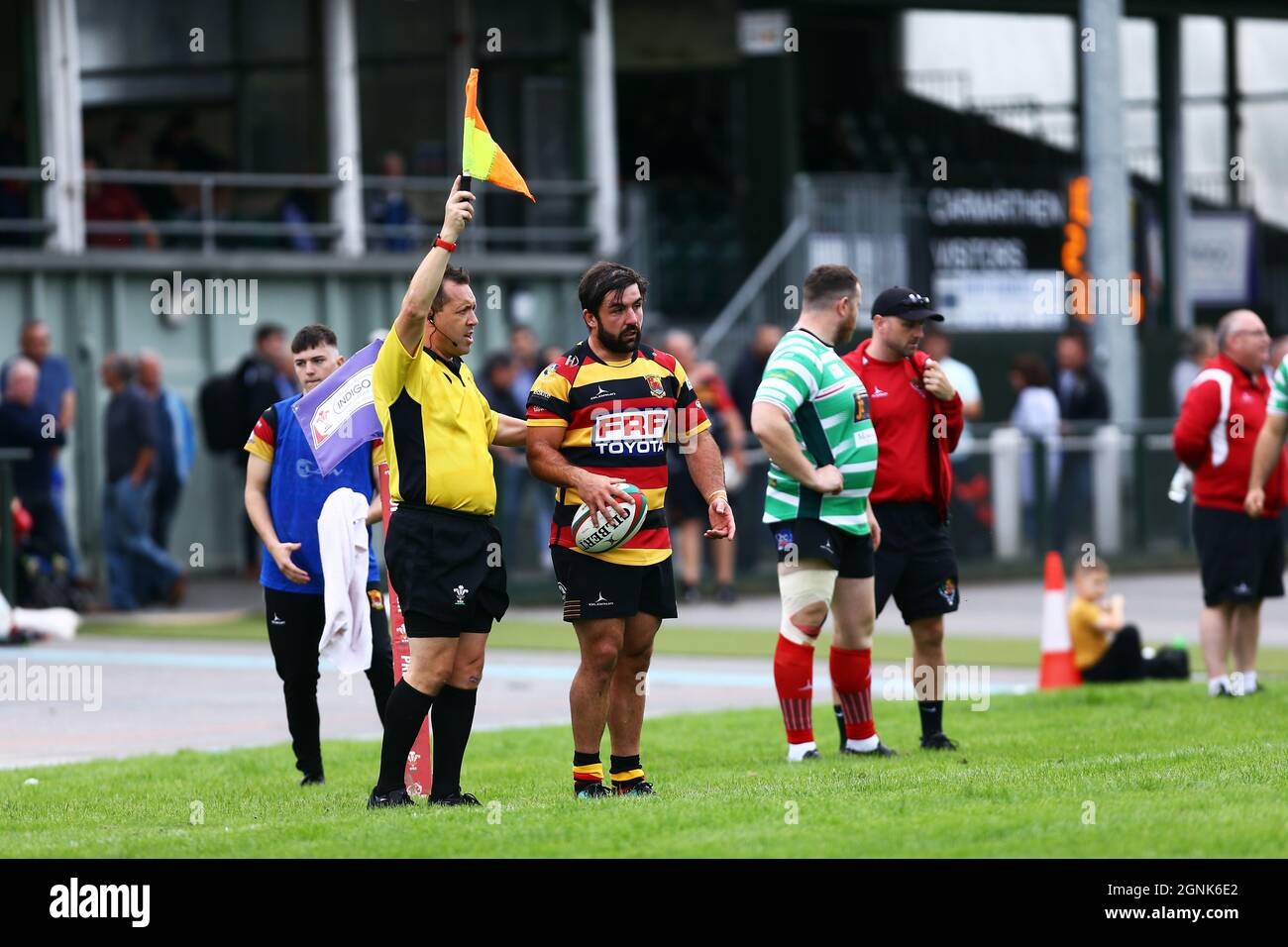 Carmarthen Quins RFC / Llandovery RFC 2021 Stockfoto