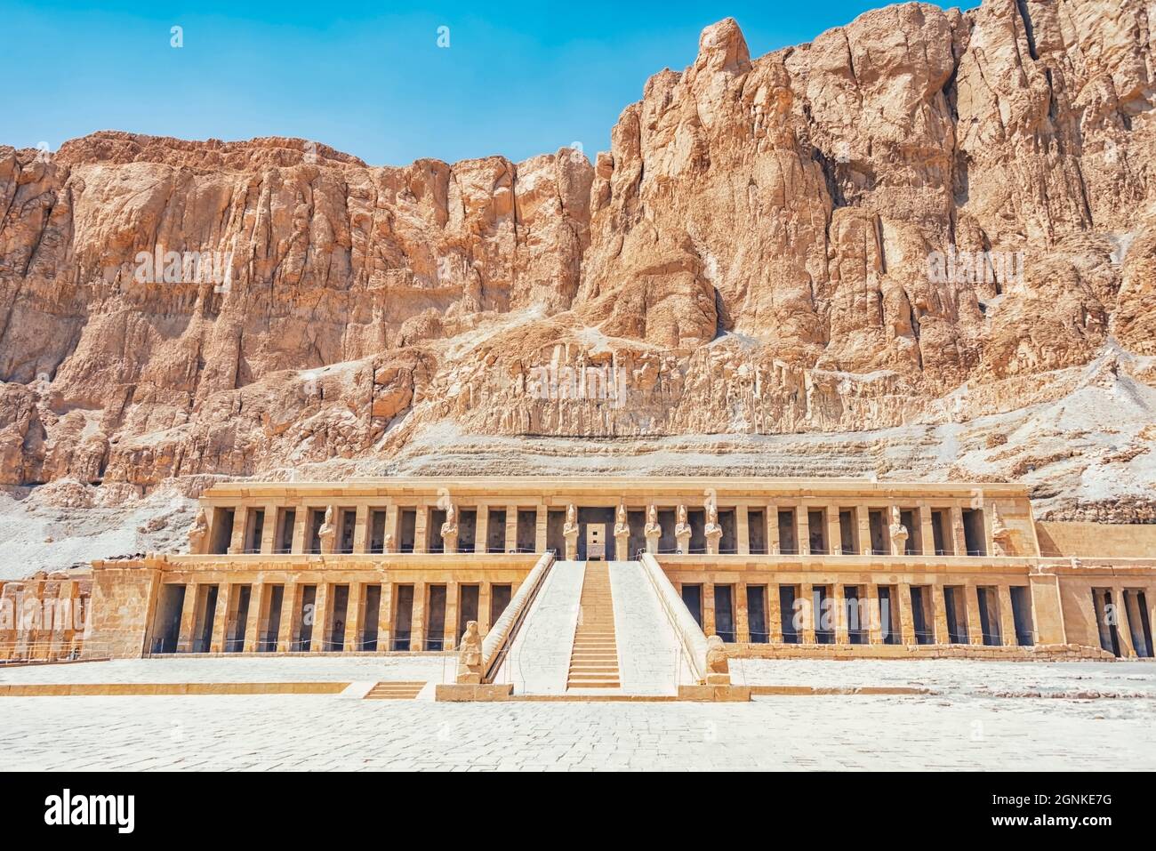 Totentempel der Hatschepsut in Luxor Stockfoto