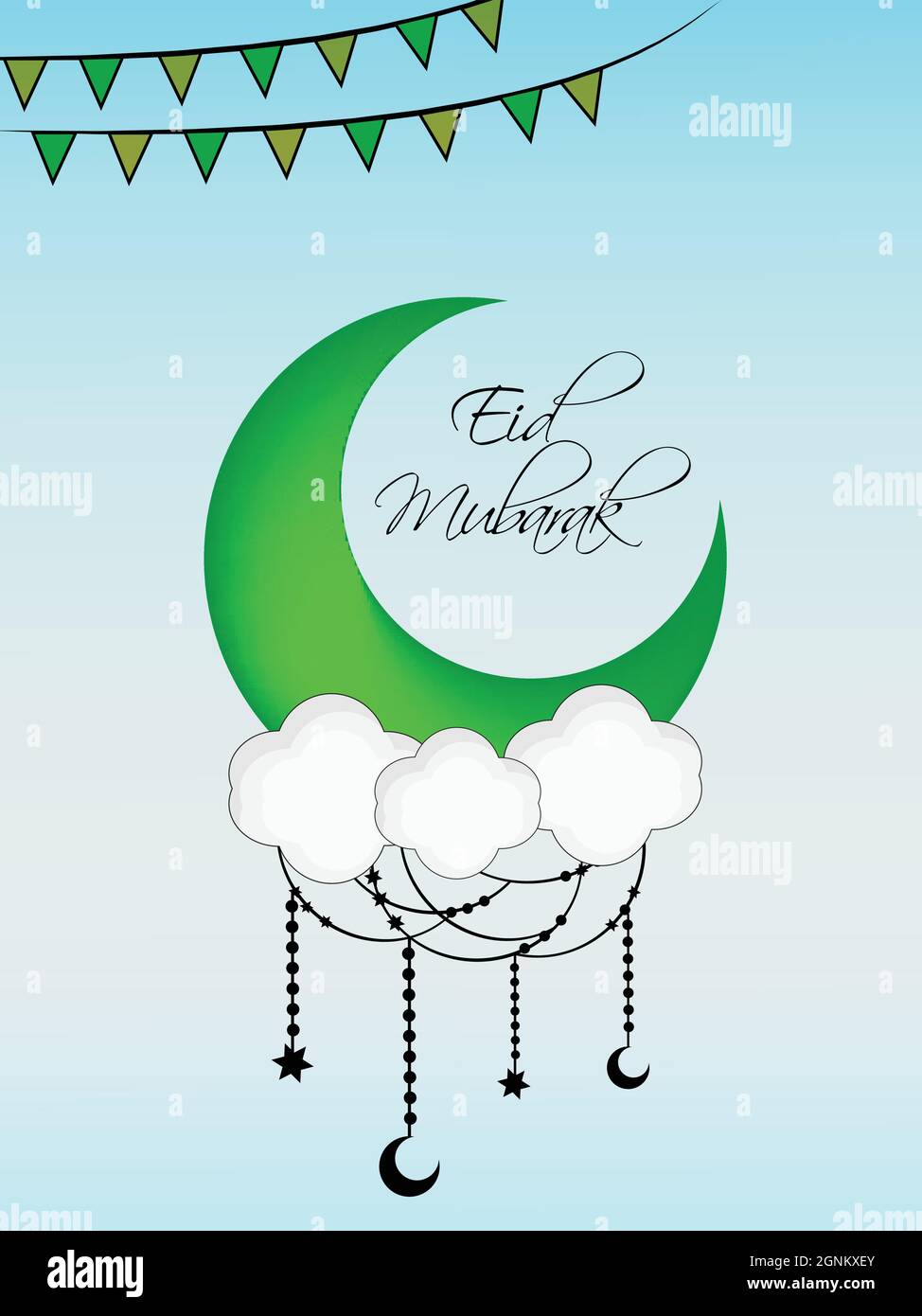 Eid Muslim Festival Hintergrund Stock Vektor