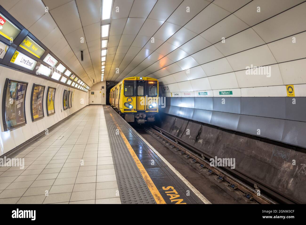 Liverpool, 24. September 2021: Lime Street Station im Zentrum von Liverpool Stockfoto