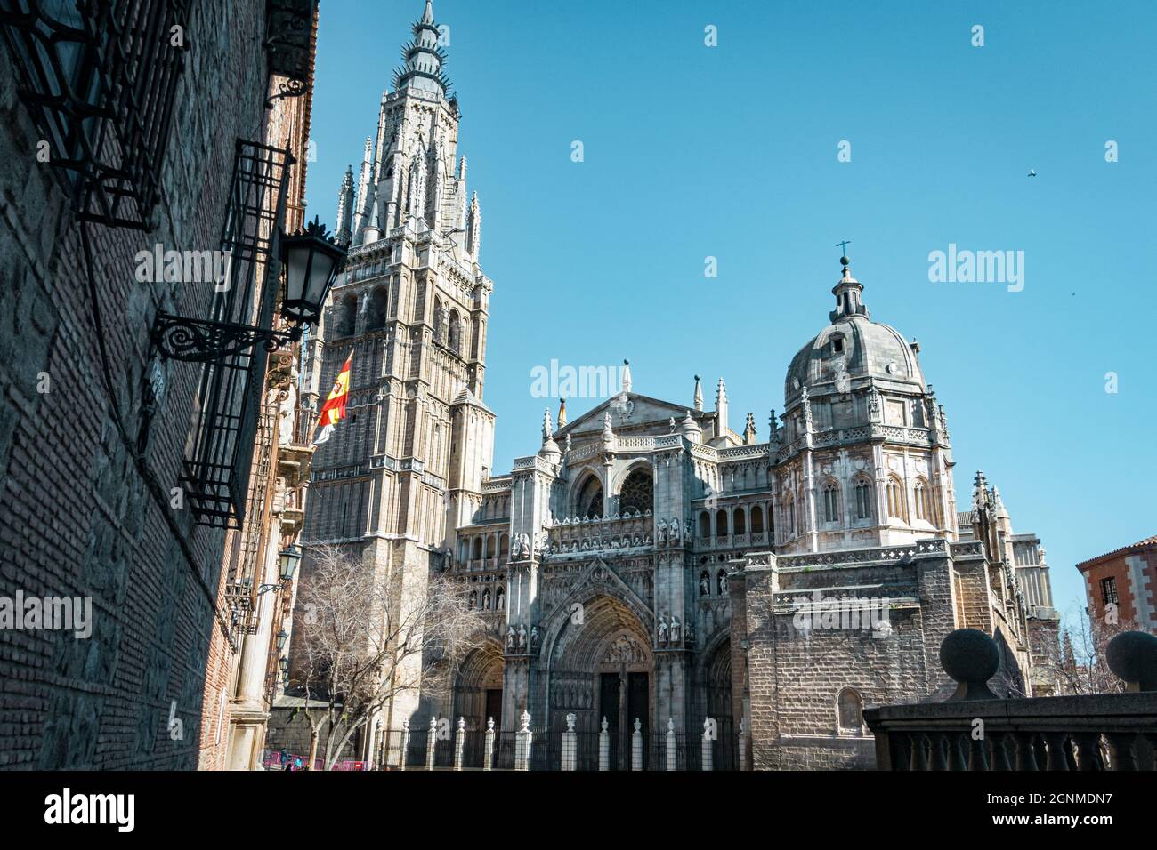 Kathedrale der Stadt Toledo. Februar 2019 Spanien Stockfoto