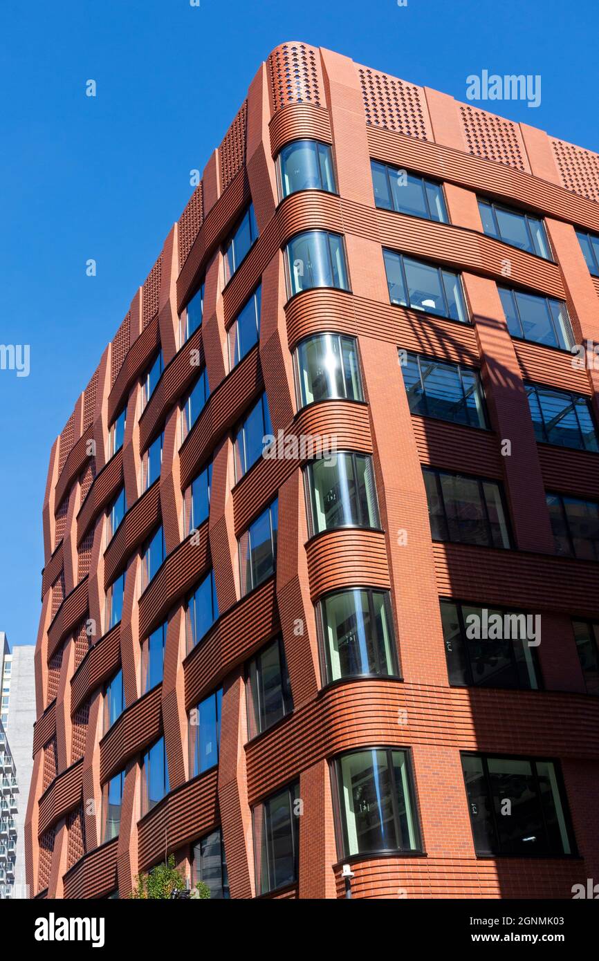 Das drei Bürogebäude in New Bailey (Make Architects), New Bailey, Salford, Manchester, Großbritannien Stockfoto