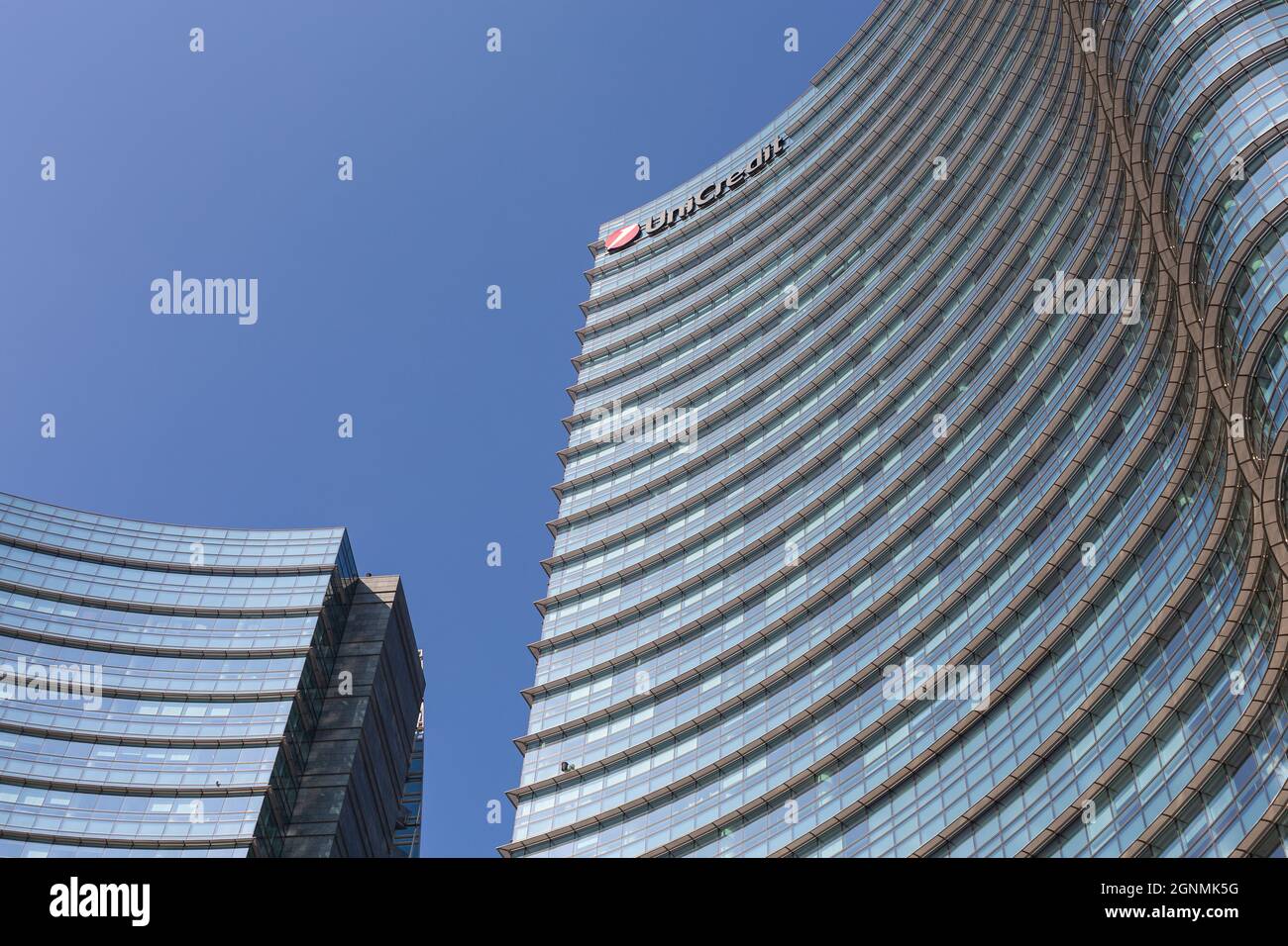 UniCredit Tower in Mailand, Italien Stockfoto