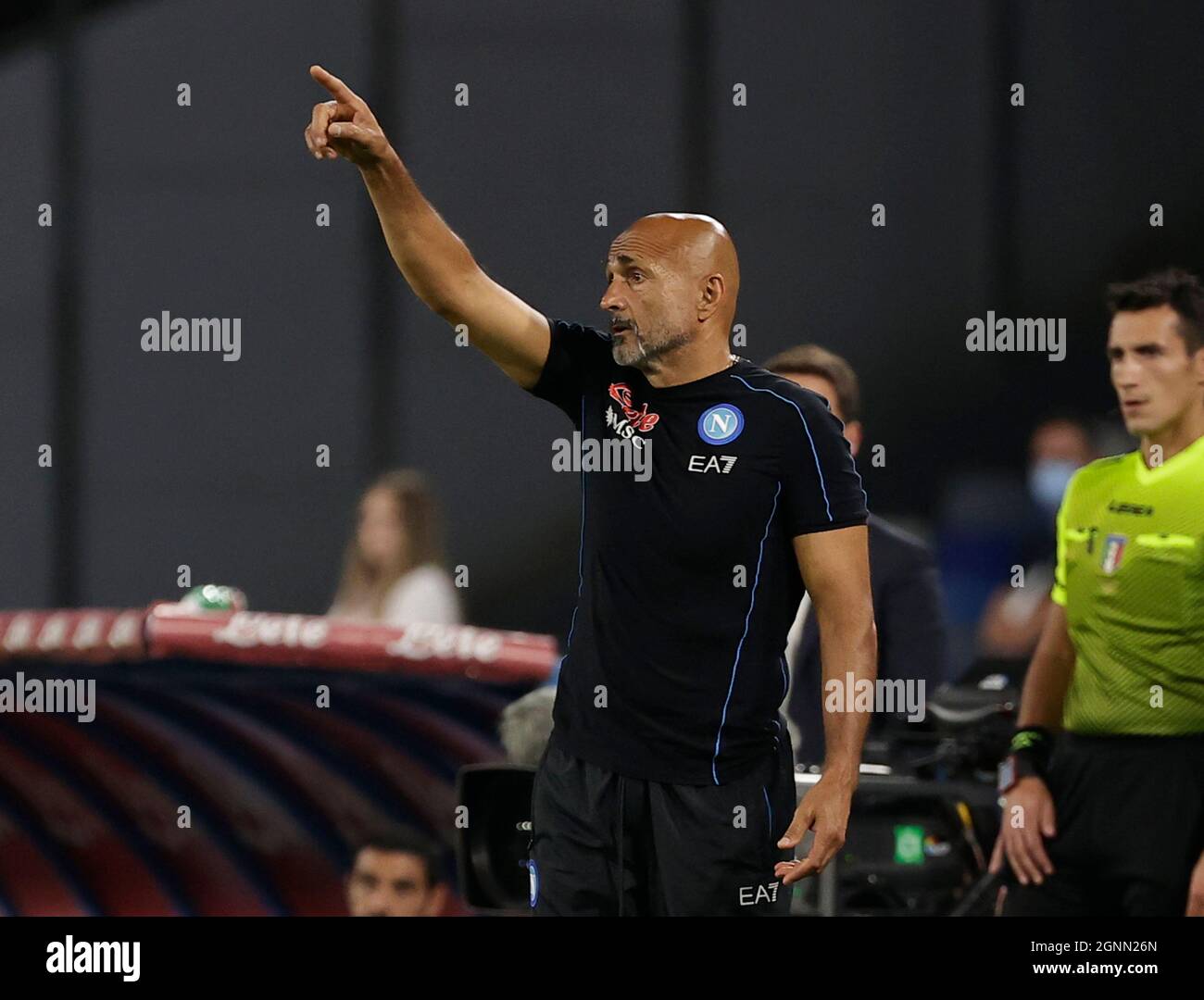 Maradona Stadium, Neapel, Italien. September 2021. Serie A Football, Napoli versus Cagliari : Luciano Spalletti Trainer von Napoli Credit: Action Plus Sports/Alamy Live News Stockfoto