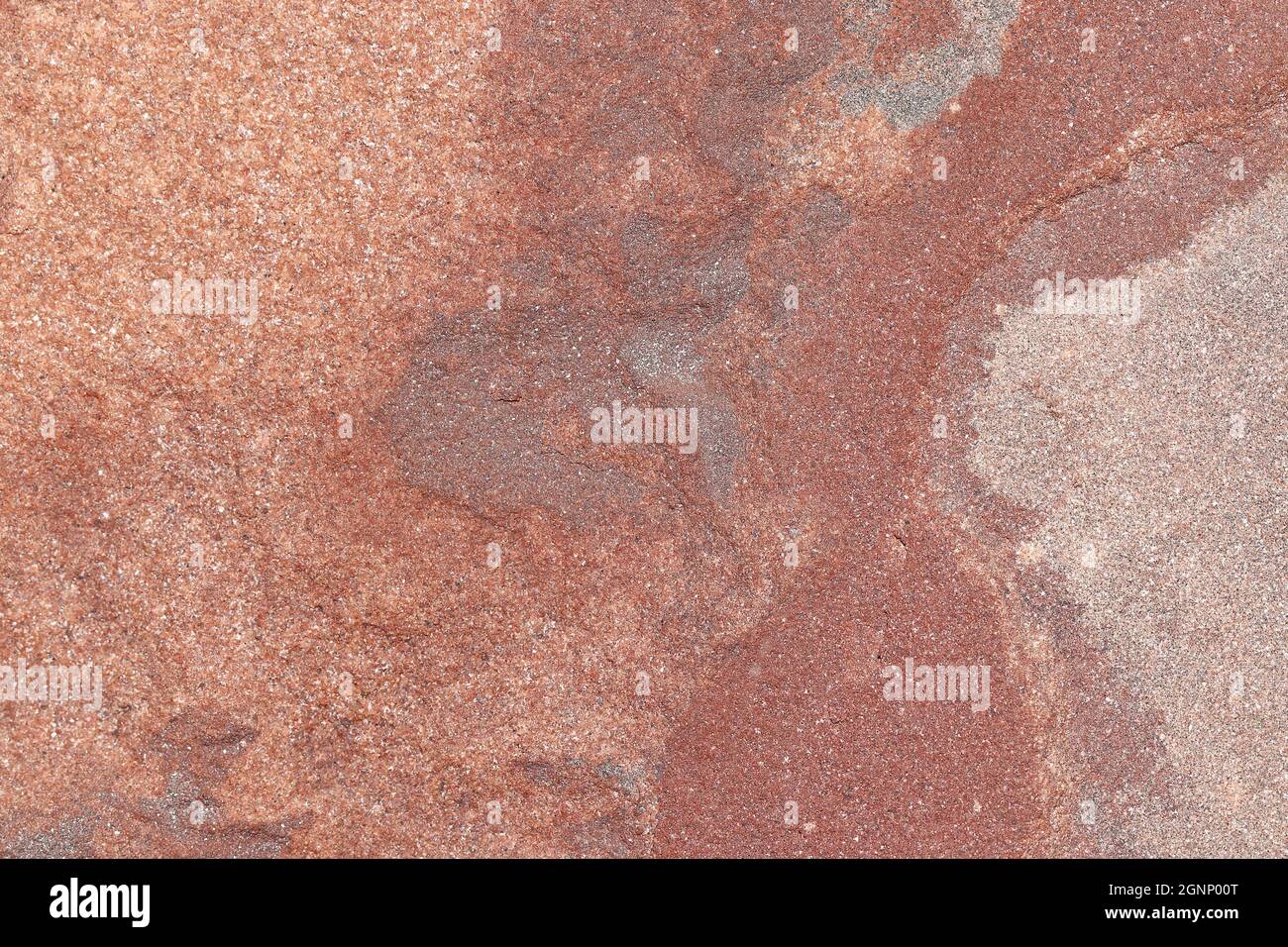 Detail der roten Edelstein und Holzstein außen Muster. ( kota Stein oder rajasthan roten Stein ) Stockfoto