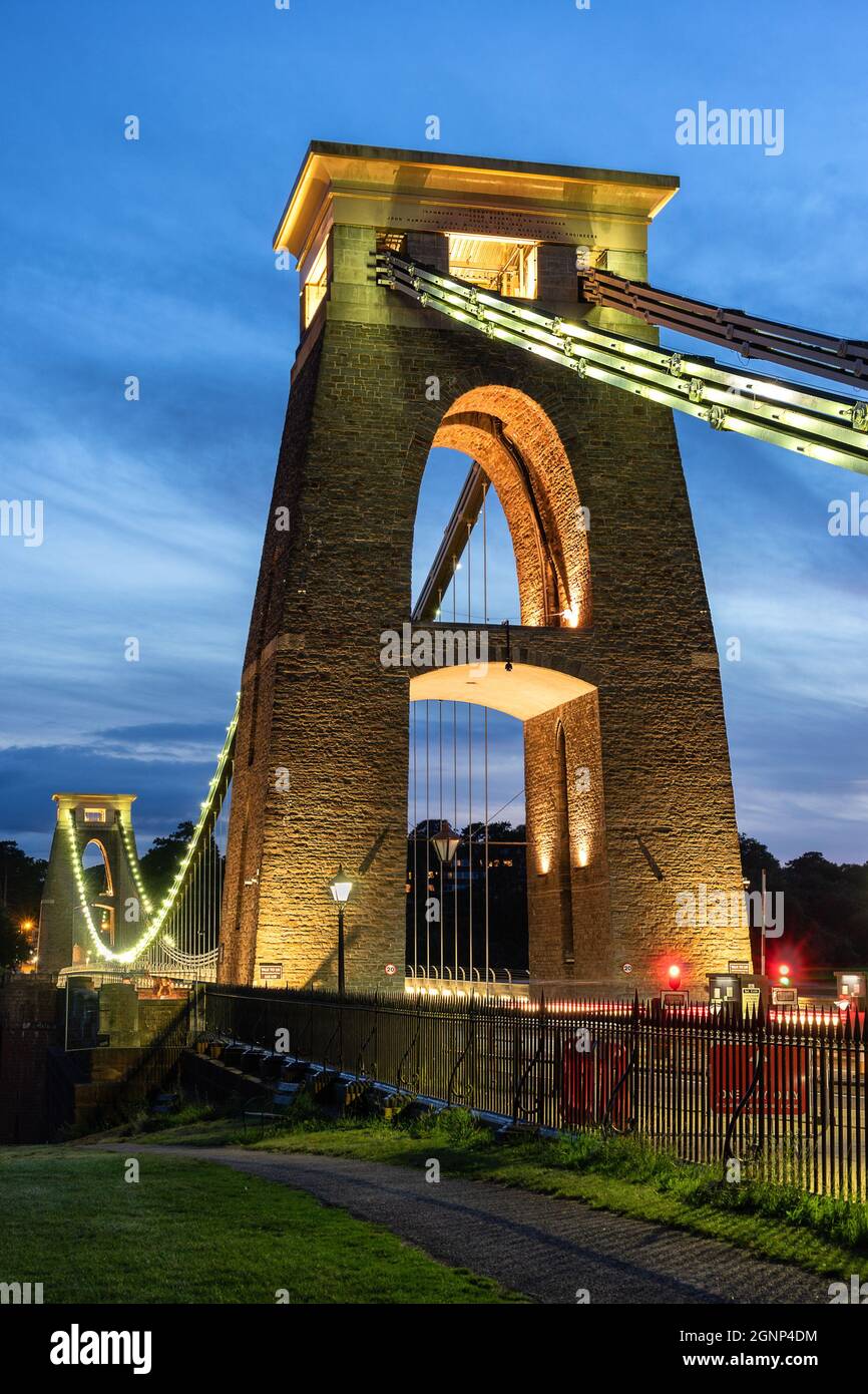 Clifton Suspension Bridge über den Fluss Avon in Bristol Stockfoto