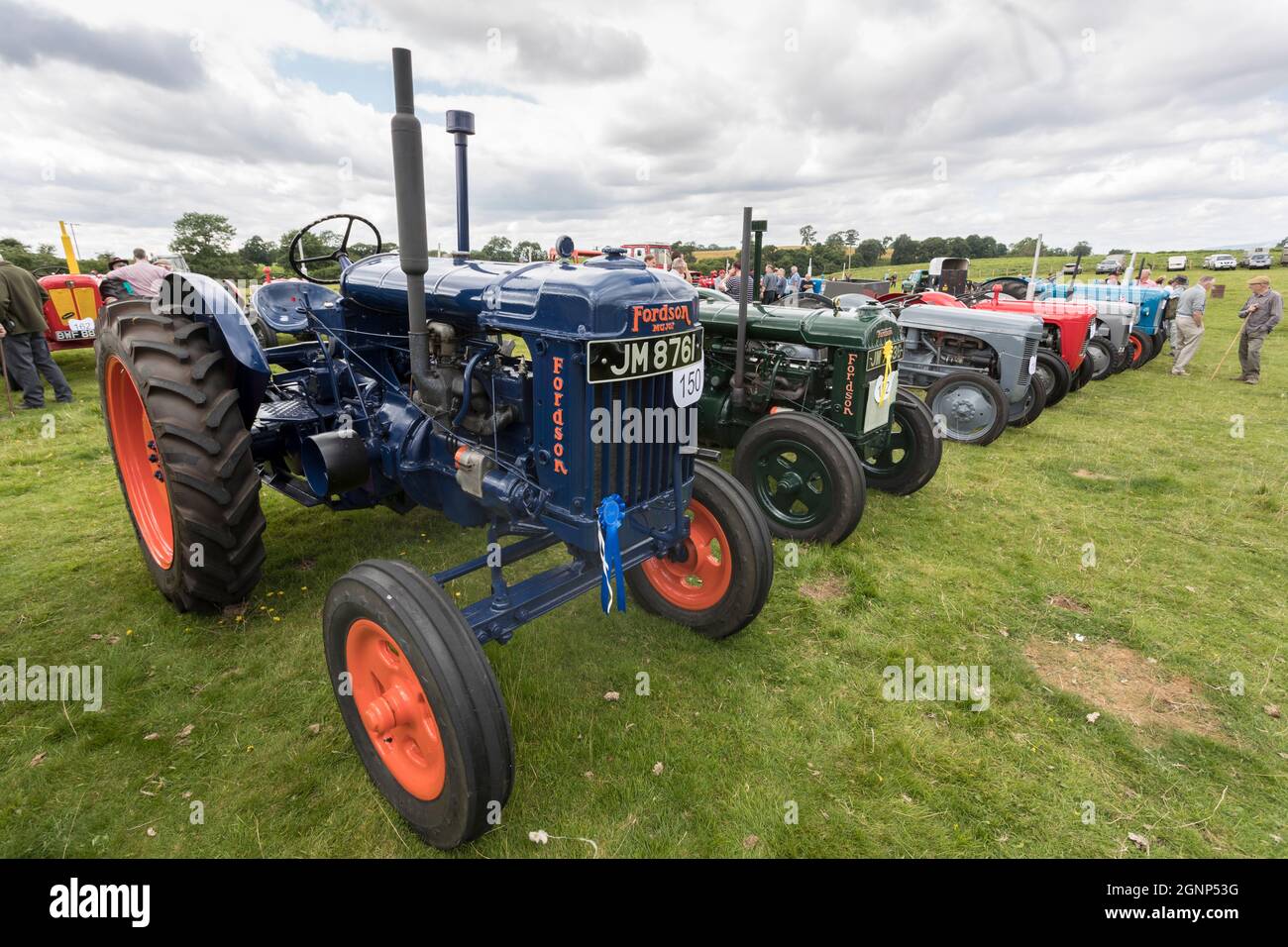 Vintage-Traktoren, Appleby Show, Appleby-in-Westmorland, Cumbria Stockfoto