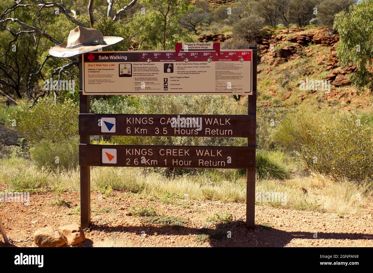 Kings Canyon Walk, Australien, Northern Territory, Watarrka National Park Stockfoto