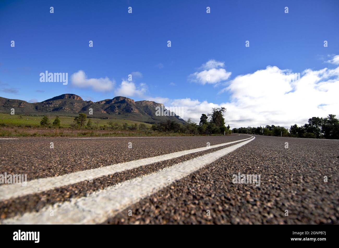 Straße am Flinders Range National Park, Australien, Flinders Range National Park Stockfoto