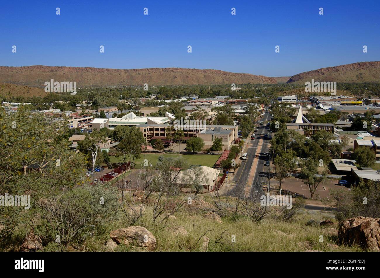 Blick auf Alice Springs, Deutschland, Alice Springs Stockfoto