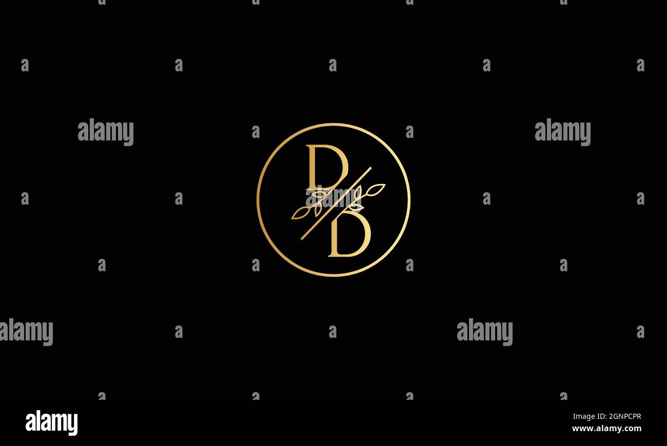 BUCHSTABEN DD BLUME LOGO-DESIGN FÜR ILLUSTRATION VERWENDEN Stock Vektor