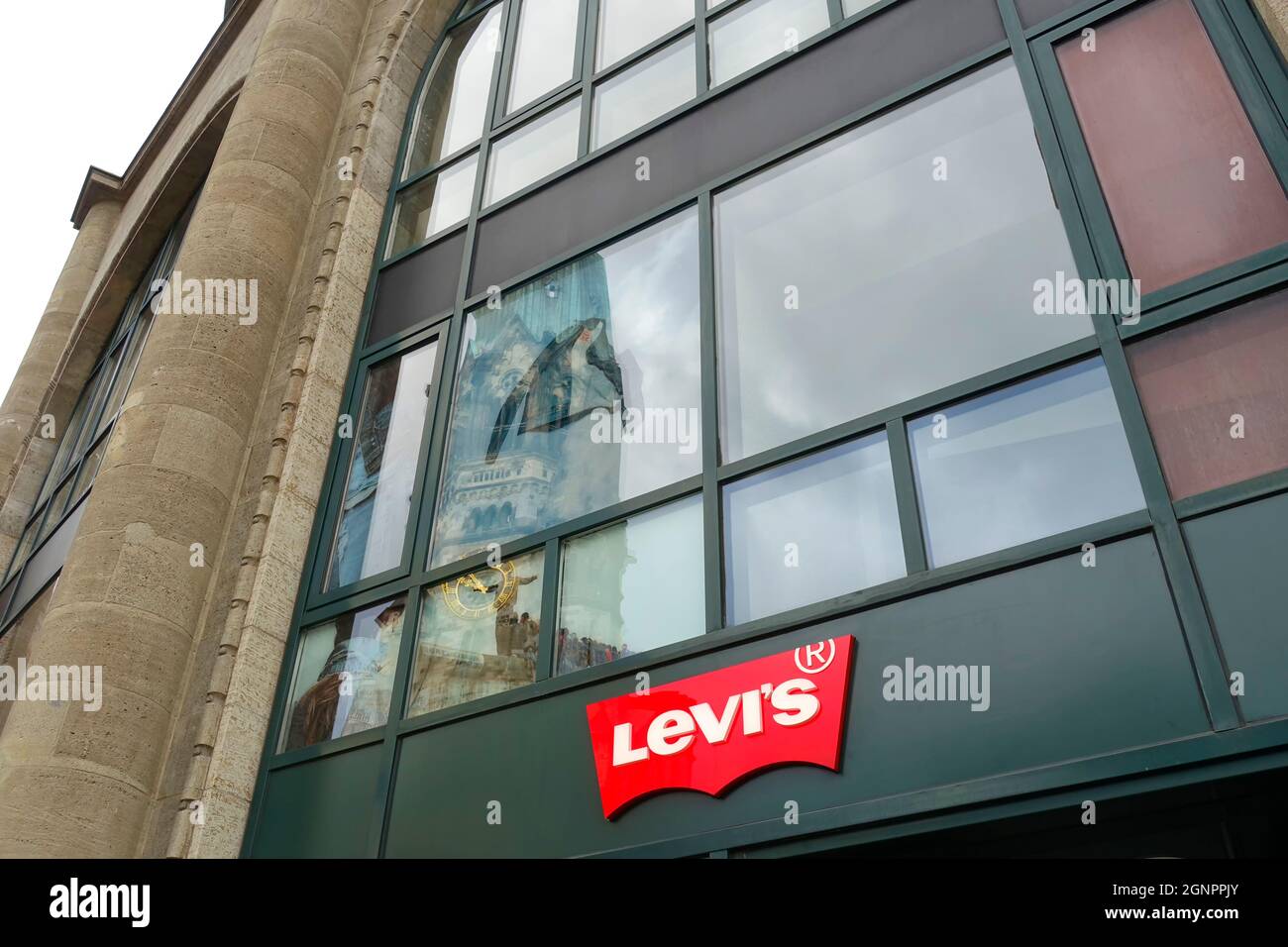 Geschäft von Levis in Berlin, Deutschland Stockfoto