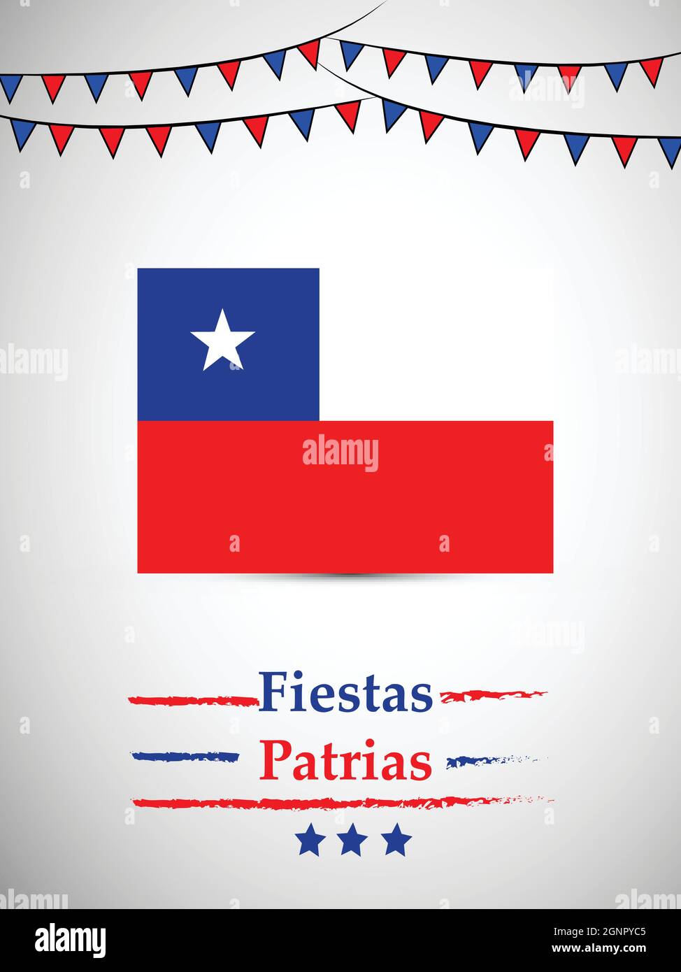 Fiestas Patrias Hintergrund Stock Vektor