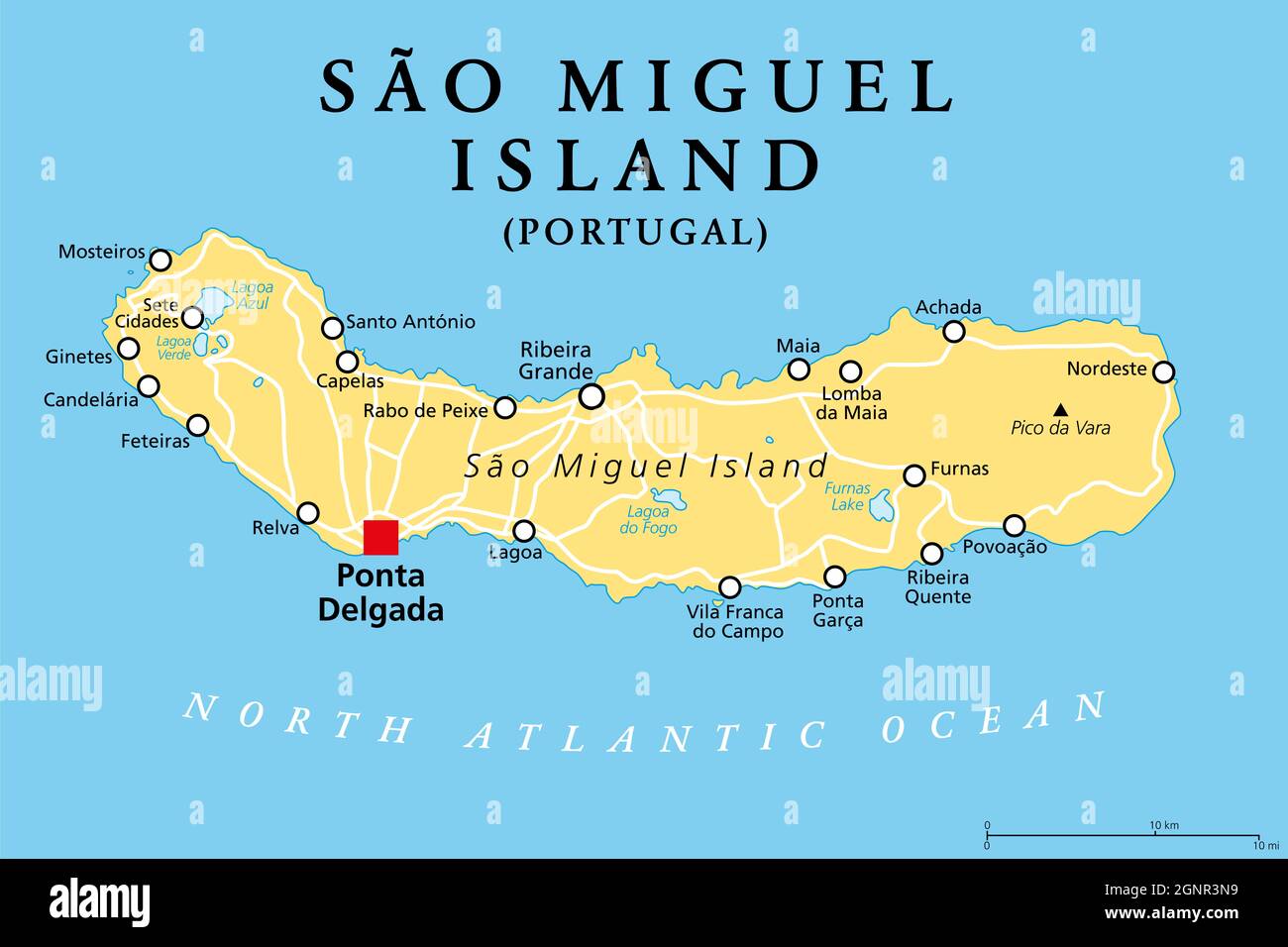 Azoren Inseln Google Maps - Sao Miguel Island Azoren Portugal Politische Karte Mit Hauptstadt Ponta Delgada Der Spitzname Green Island Grosste Und Bevolkerungsreichste Insel Der Azoren 2gnr3n9