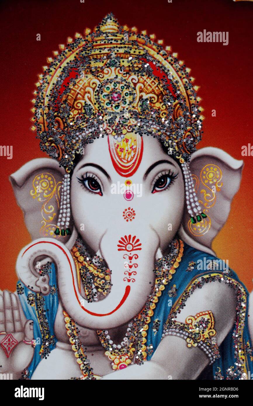 Ganesha oder Ganapati : der Elefant führte hinduistischen gott. Stockfoto