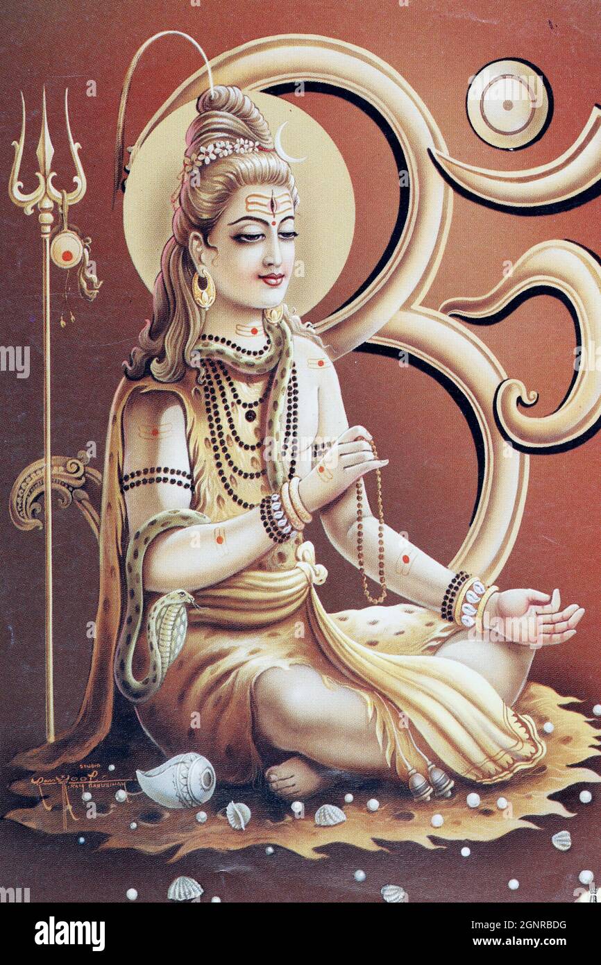 Shiva, der hinduistische gott der Transformation oder Zerstörung. Stockfoto