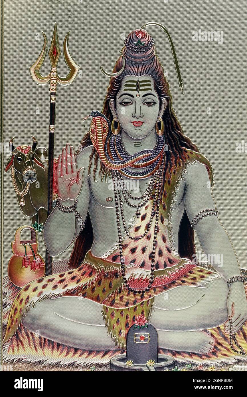 Shiva, der hinduistische gott der Transformation oder Zerstörung. Stockfoto
