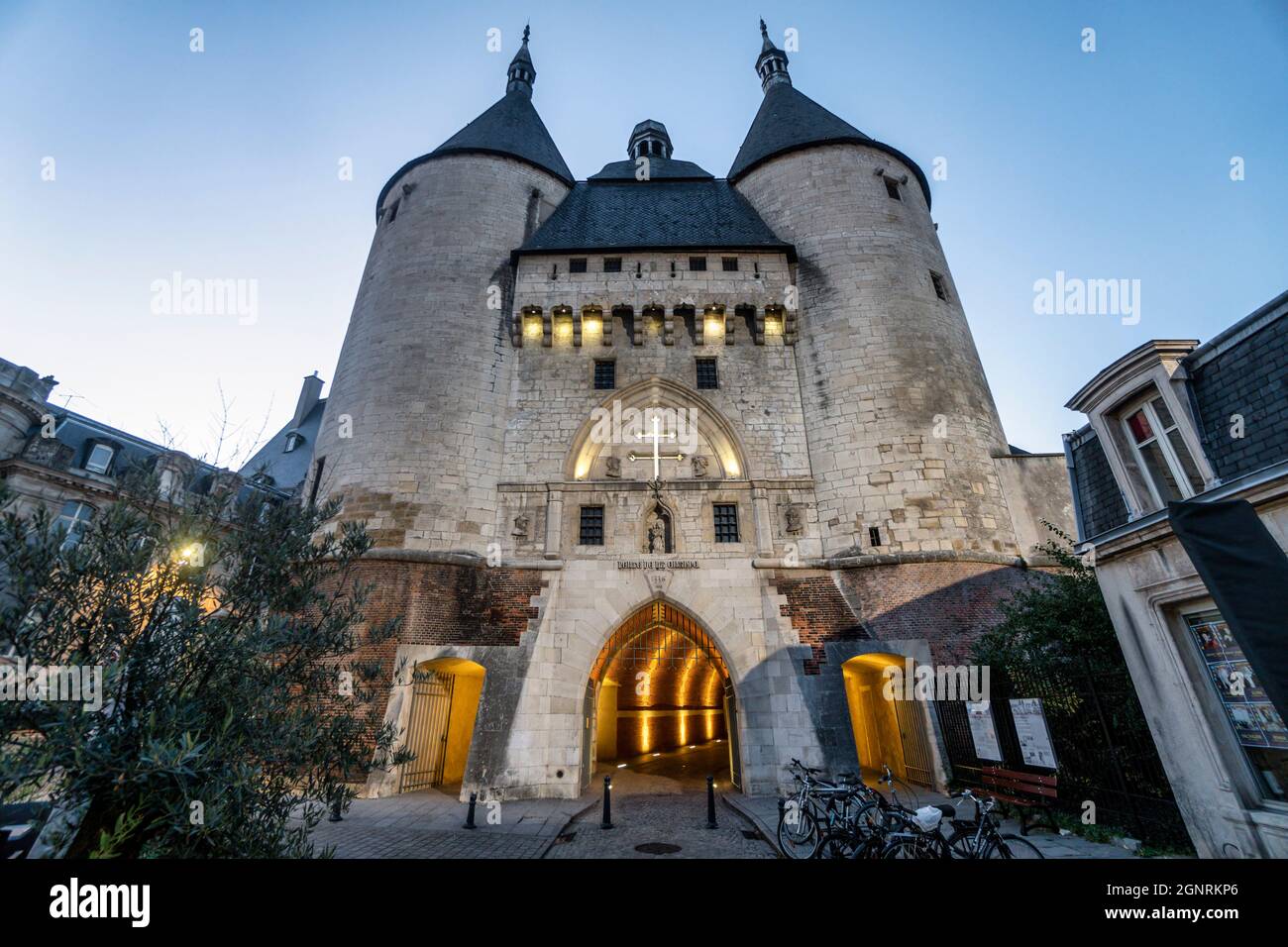 Porte de la Craffe, gotisches Stadttor , Nancy, Frankreich Stockfoto