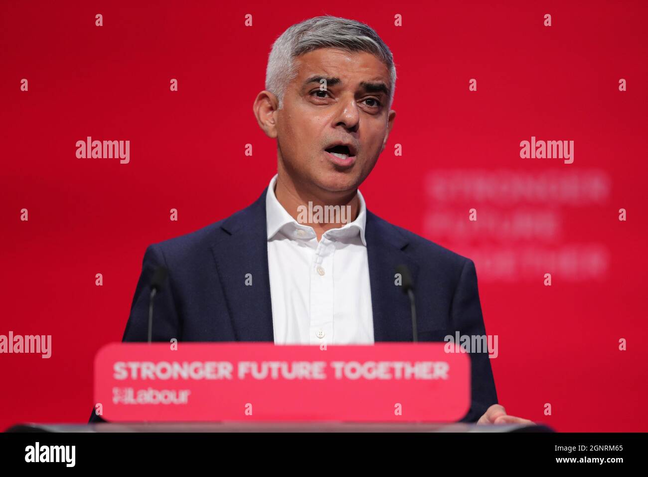 SADIQ KHAN, 2021 Stockfoto