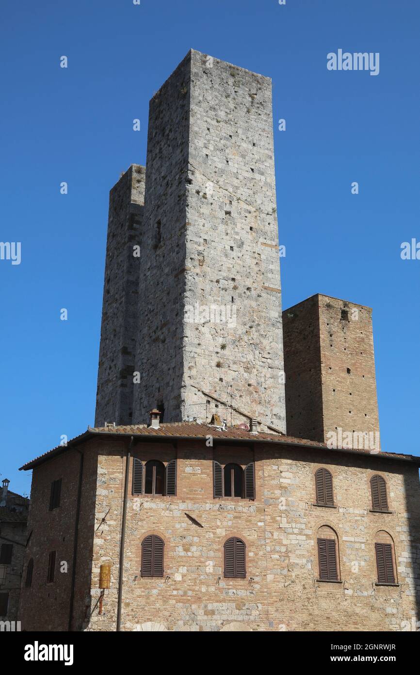 SAN GIMIGNANO, ITALIEN Stockfoto