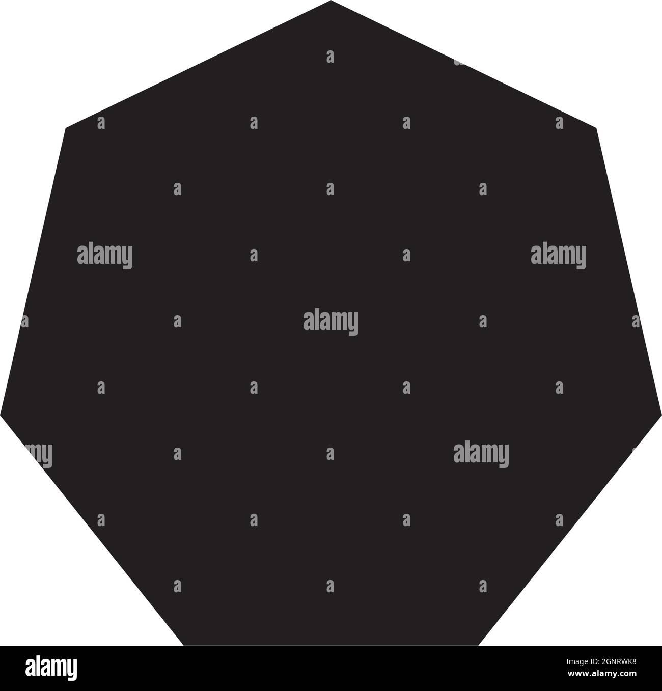 HeptagonForm Symbol VektorSymbol für kreative GrafikDesign ui