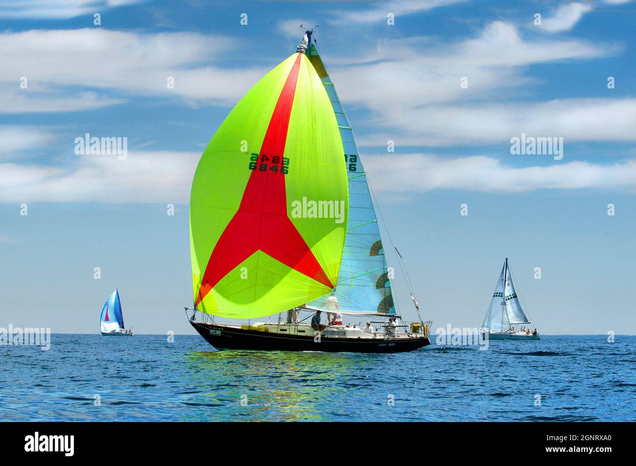 Port Huron, Michigan MI Mackinac Island jährliche Segelboot Race am Lake Huron Stockfoto
