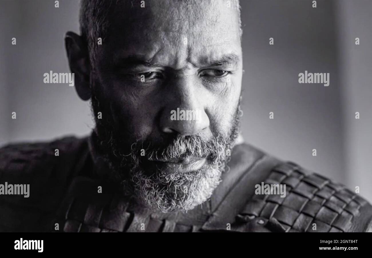 DIE TRAGÖDIE VON MACBETH 2021 Apple TV+ Film mit Denzel Washington in der Titelrolle Stockfoto