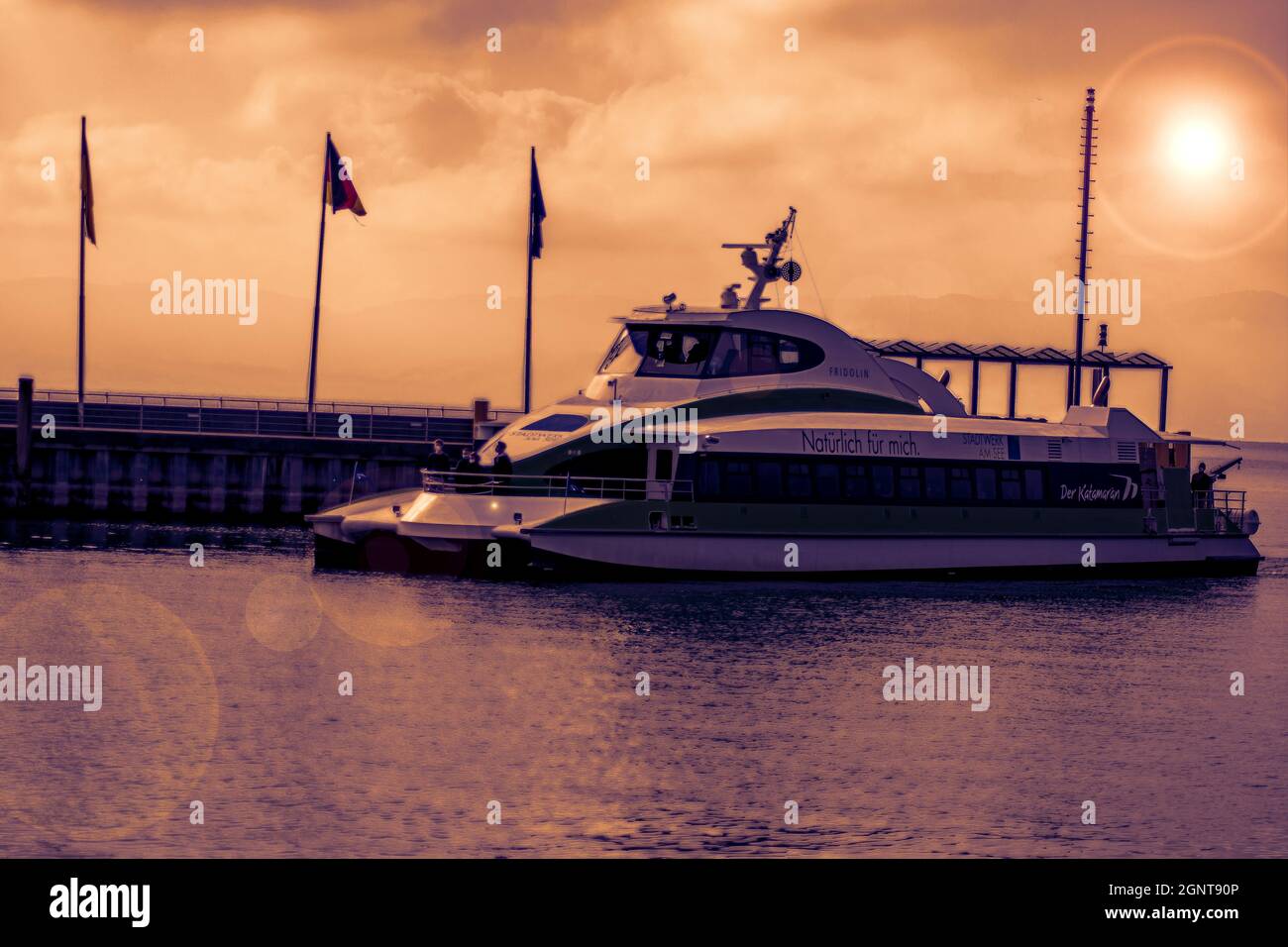 Bodensee : Der Catarmaran Stockfoto