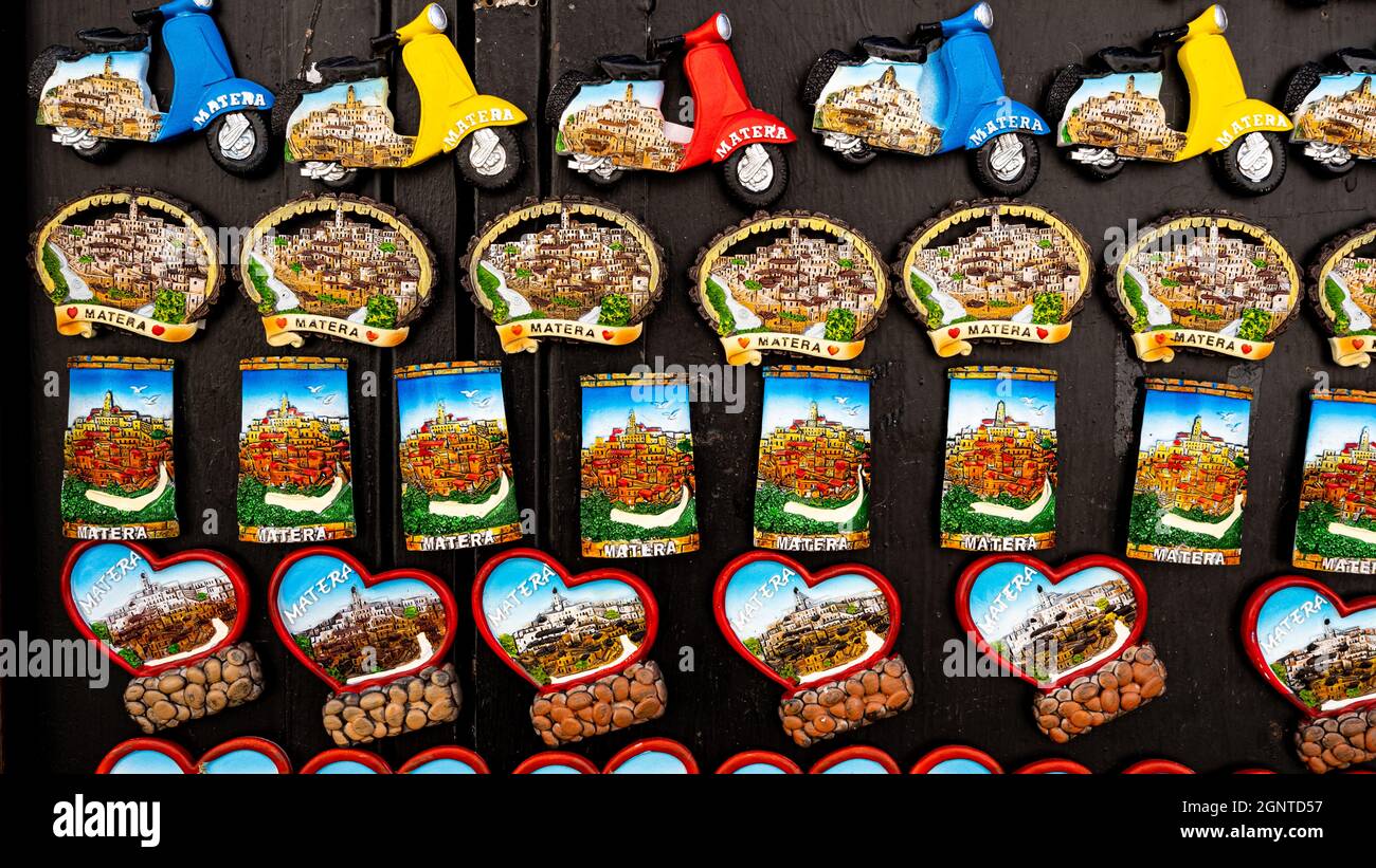 Magnet Detail von Mdera, Basilicata, Italien Stockfoto