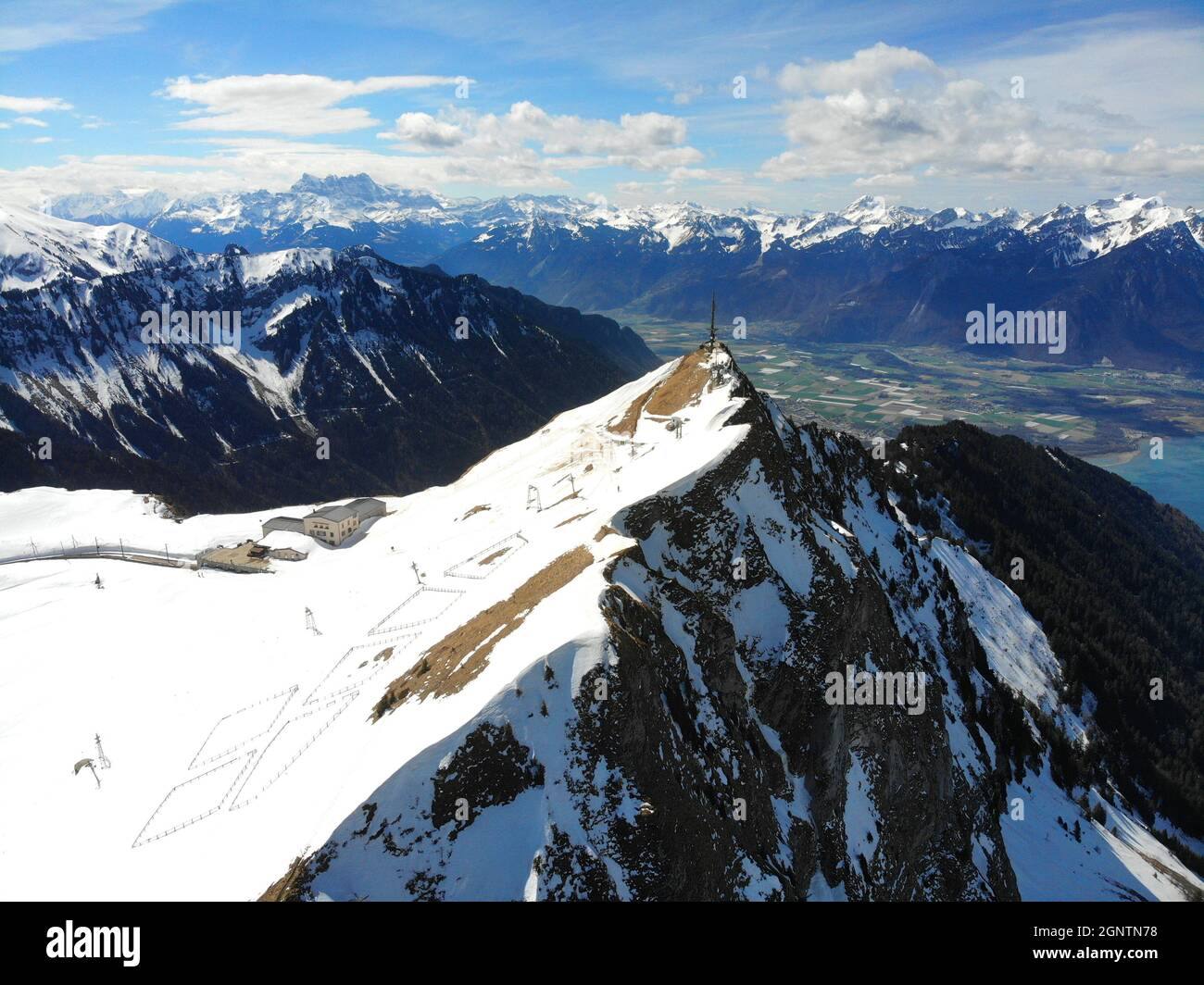 Rochers de Naye, Montreux Stockfoto