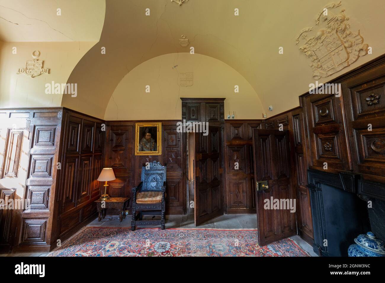 Fyvie Castle in der Nähe von Turriff in Aberdeenshire, Grampian Region, Schottland Stockfoto