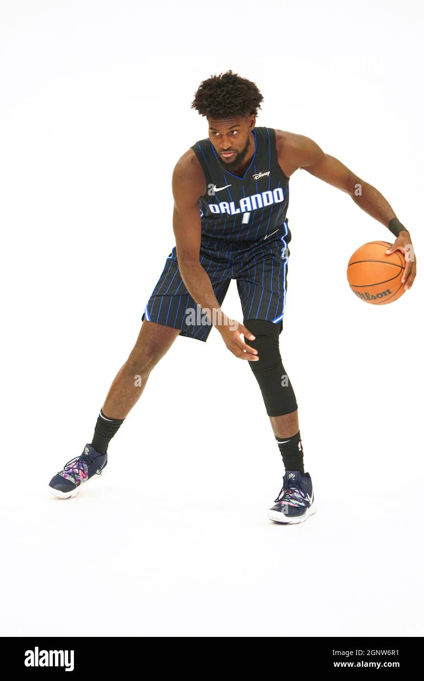 Orlando, Florida, USA, 27. September 2021, Orlando Magic Media Day im Amway Center. (Foto: Marty Jean-Louis) Stockfoto