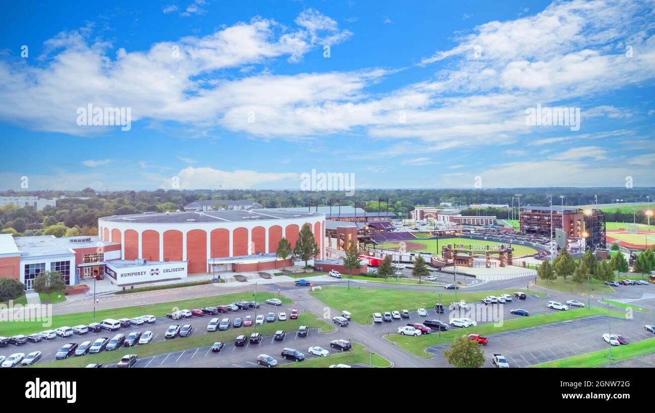 Das Humphrey Coliseum, Heimat der Basketballteams der Mississippi State University in Starkville, MS Stockfoto